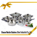 12 pcs stainless steel stock pot